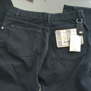Burberry Black Straight Jeans with Classic Style